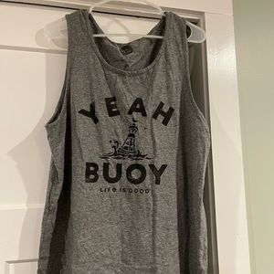 Life is good unisex tank top size medium